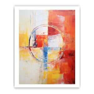 Abstract Painting Mix Color