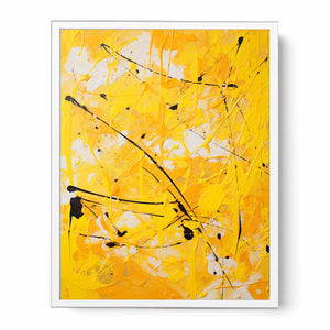 Painting Yellow Color Drips