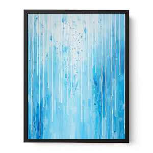 Blue Color Dripping