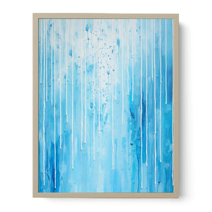 Blue Color Dripping