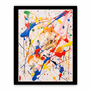 Multicolor Drip Painting