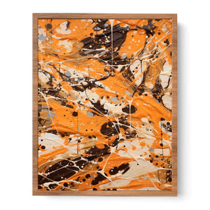 Brown Drip Painting