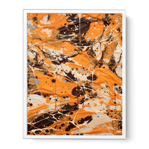 Brown Drip Painting