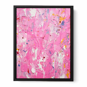 Pink Drip Painting