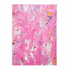 Pink Drip Painting