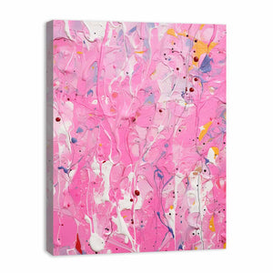 Pink Drip Painting