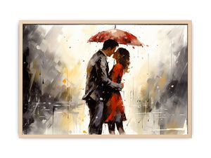Red Couple Art Painting