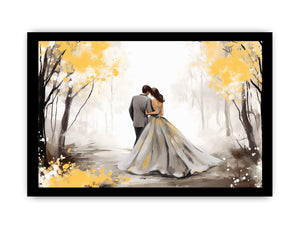 Golden Fall Love Art