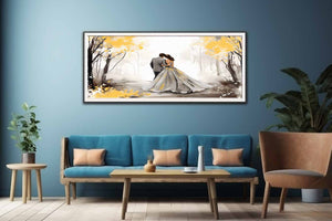 Golden Fall Love Art