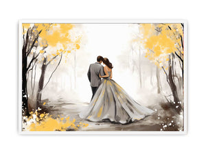 Golden Fall Love Art