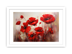 Red Flower Art Painting