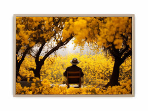 Me & Yellow Flowers in Autumn