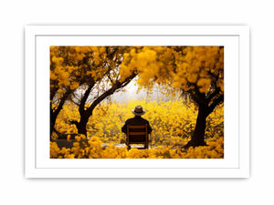 Me & Yellow Flowers in Autumn