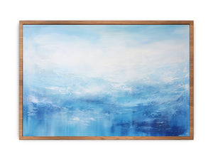 White Blue Abstract