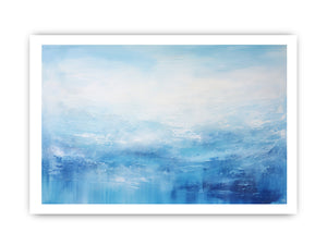 White Blue Abstract