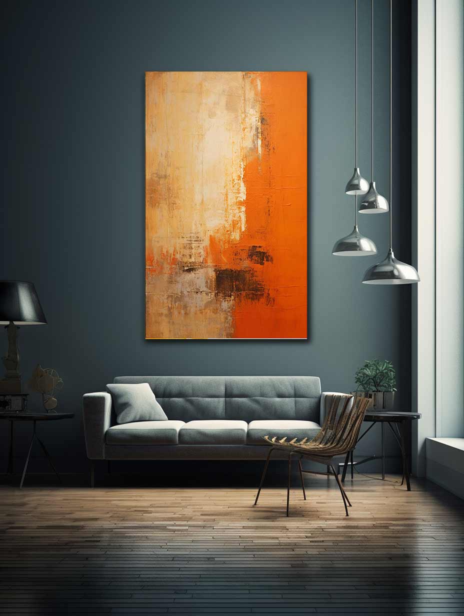 Orange Abstract Painting
