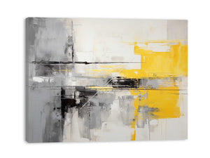 Grey Yellow Abstract