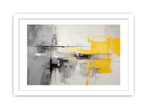 Grey Yellow Abstract