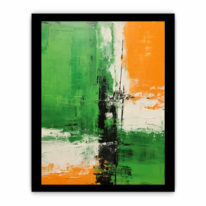 Brown Green Abstract
