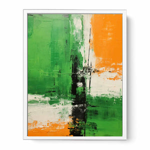Brown Green Abstract