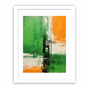 Brown Green Abstract