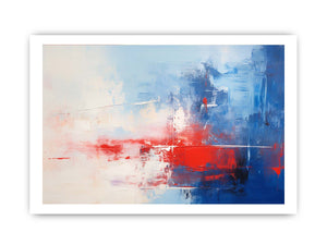 Blue Red Abstract