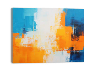 Orange Blue Abstract