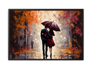 Couple Under Umbrella