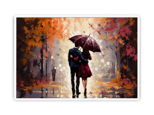 Couple Under Umbrella