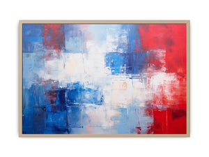 Blue Red Abstract