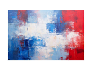 Blue Red Abstract
