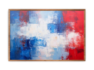 Blue Red Abstract