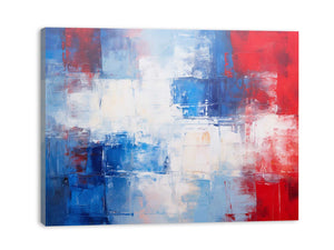 Blue Red Abstract