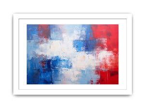 Blue Red Abstract