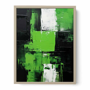 Black Green Abstract