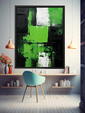 Black Green Abstract