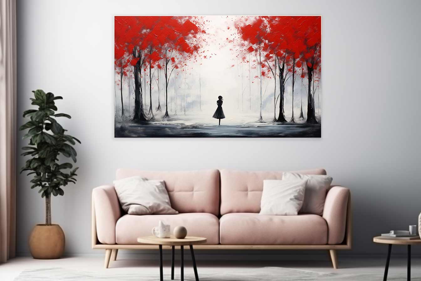 Red Tree Abstract