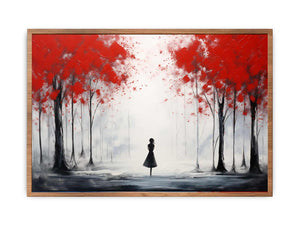 Red Tree Abstract