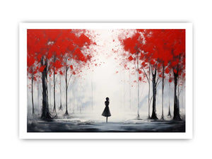 Red Tree Abstract