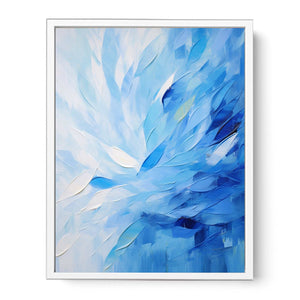 Abstract Blue Knife Art Painting