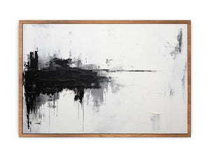 White Black Abstract