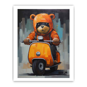 Bear on Scooter