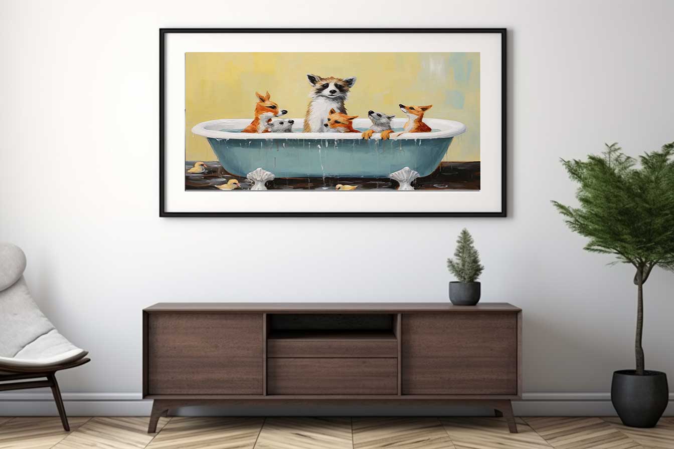 Animal Bathing In Tub