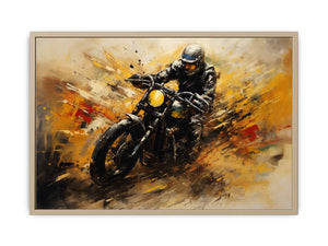 Motorcycle Modern Art Painting