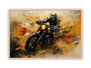 Motorcycle Modern Art Painting