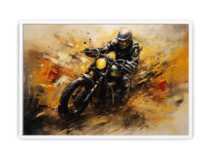 Motorcycle Modern Art Painting