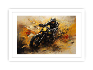 Motorcycle Modern Art Painting