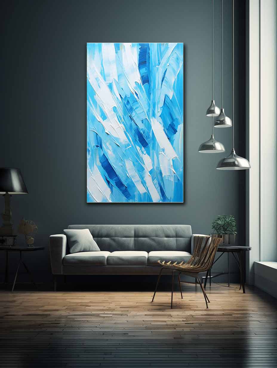 Abstract Blue Palette art Painting