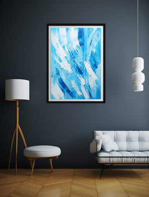 Abstract Blue Palette art Painting