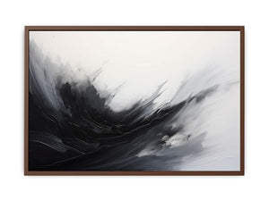 Abstract Black Grey Painting